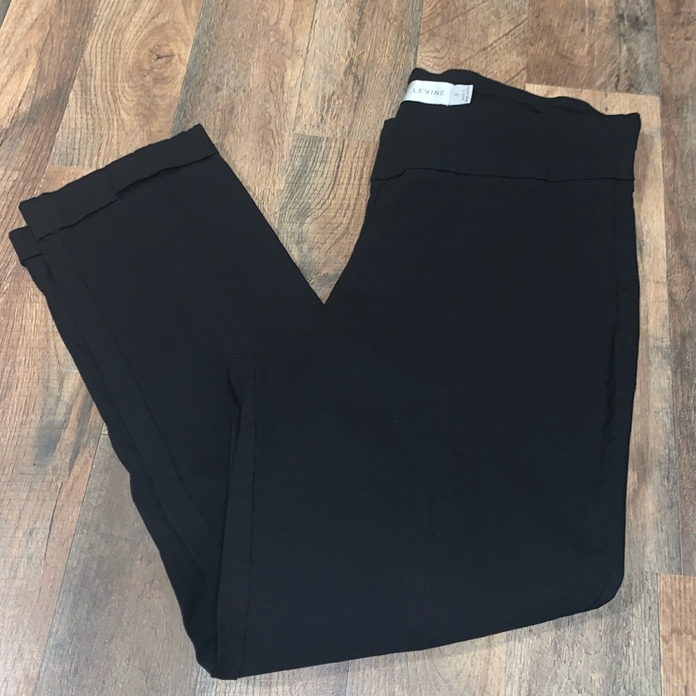 Larry‎ Levine Ankle Length Black Pants.  Size XL.